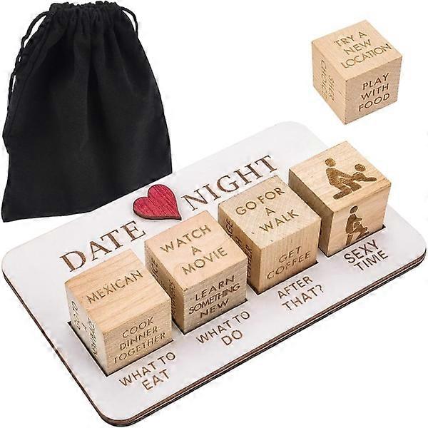 Romantic Date Night Dice for Couples, Fun and Reusable Set, Great for Anniversaries and Valentine's Day
