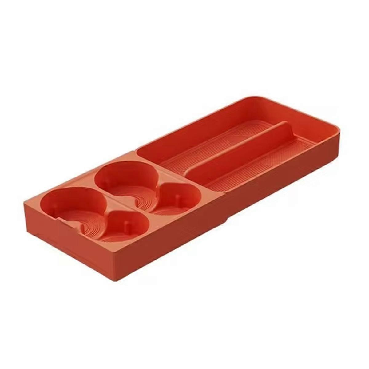 Car Accessories Refrigerator Cup Holder Beverage Fixing Grid Silicone Pad for LIXIANG L9 L7 L8 2024 Orange