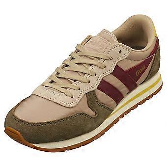 Gola Daytona Chute Womens Fashion Trainers in Bone Khaki