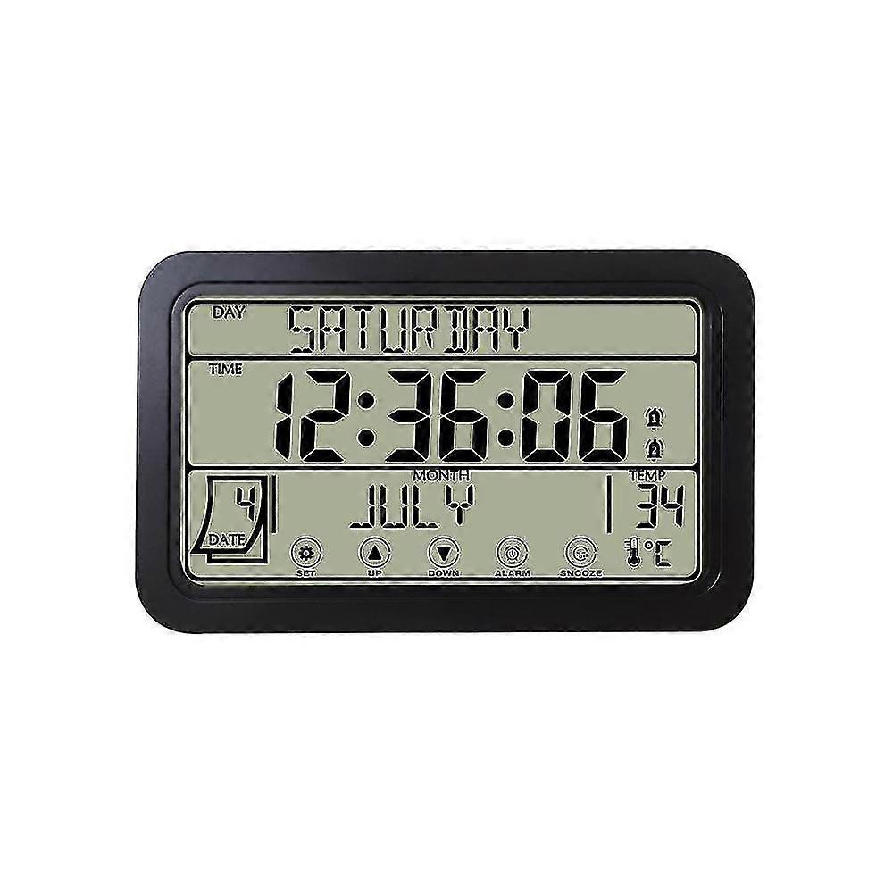 Per orologio digitale da parete con visualizzazione di temperatura e umidità