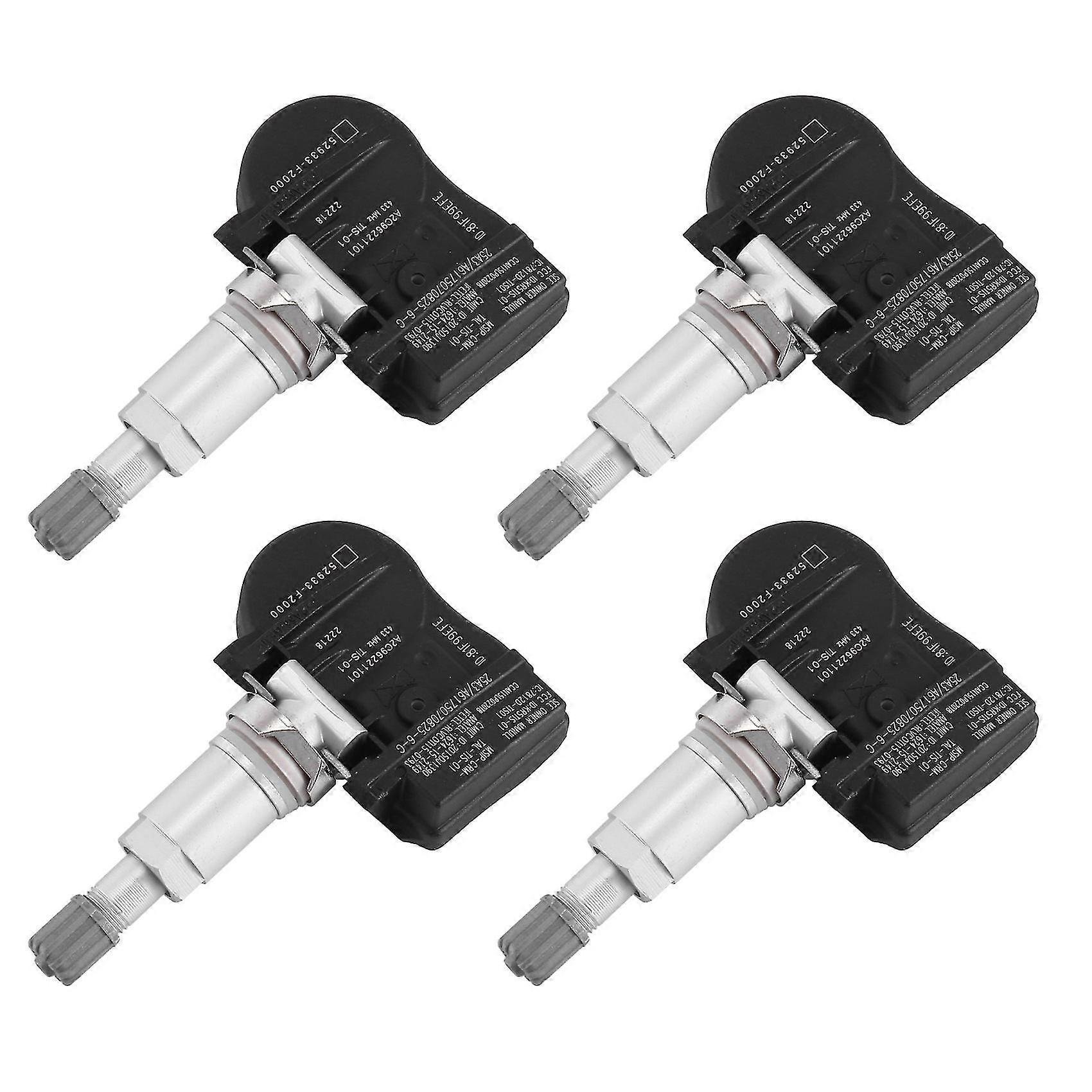Set Of 4 Tire Pressure Sensor Tpms 52933-f2000 For 52933f2000