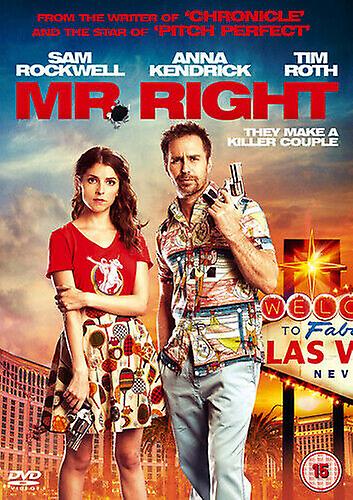 Mr. Right DVD (2017) Sam Rockwell Cabezas (DIR) cert 15 - Region 2