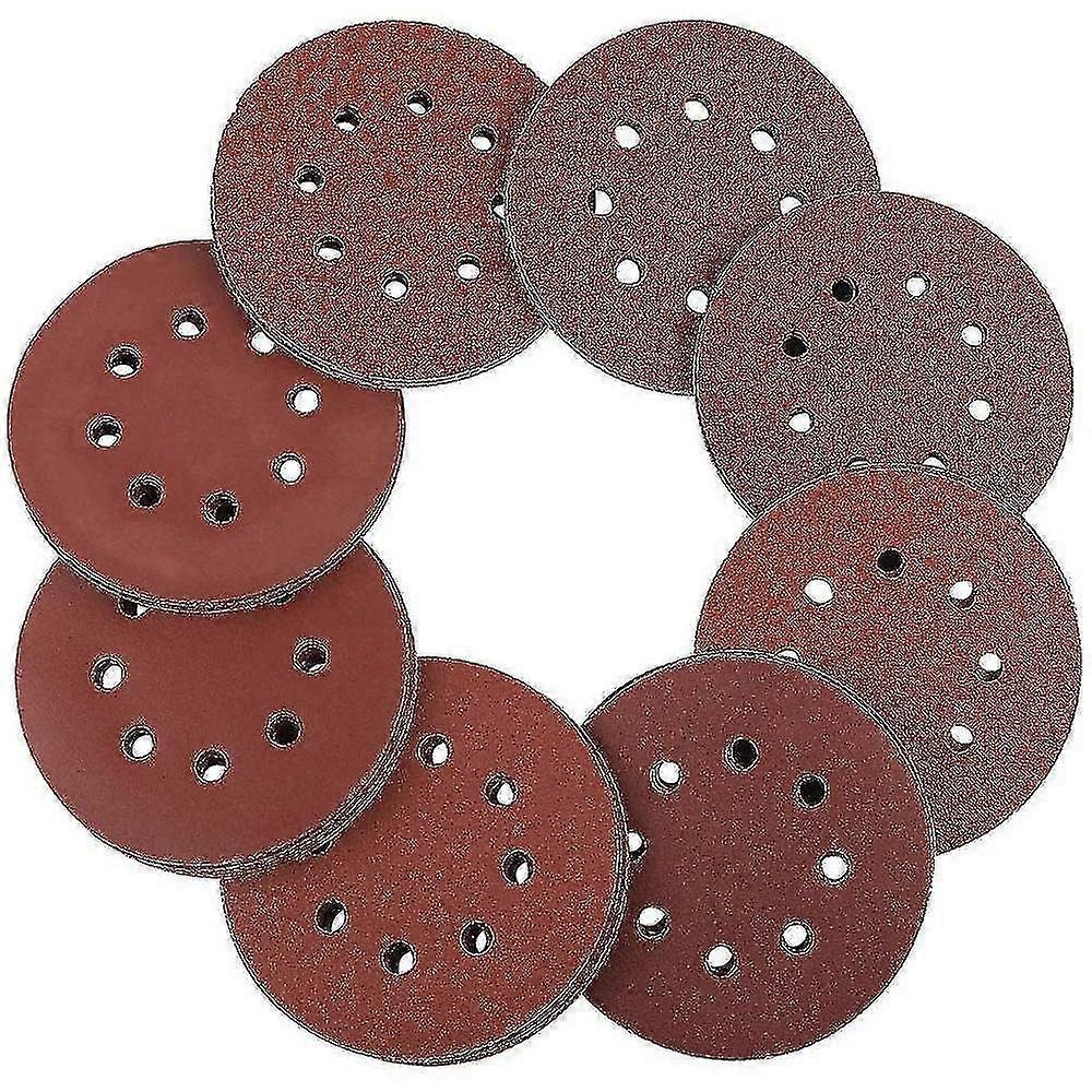 pieces sandpaper eccentric sander discs holes sanding