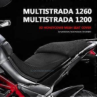 Motorsykkel tilbehør Beskytte Cushion Seat Cover For DUCATI Multistrada 1260 1260S MTS 1200 S Nylon stoff Sadelsetetrekk