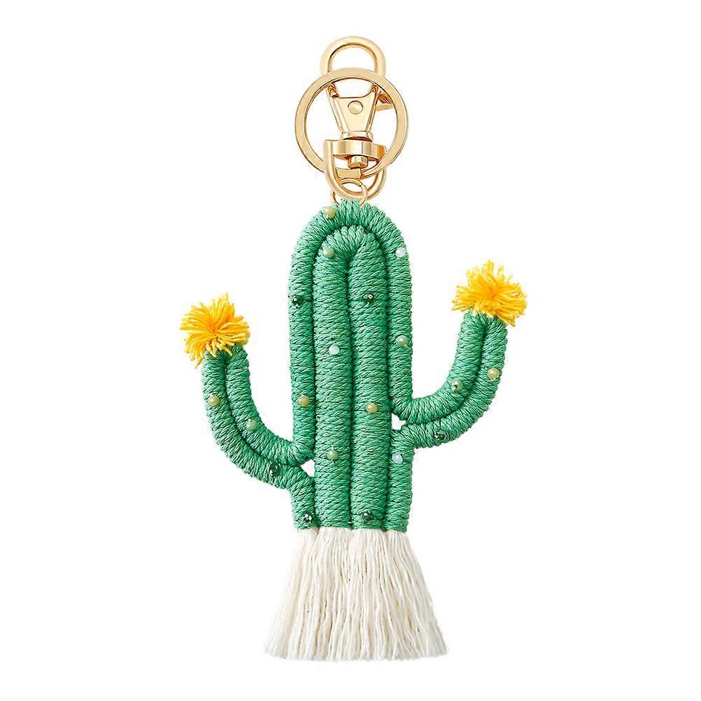 Cactus Keyring Key Pendant Cactus Modeling Keychain Bag Hanging Ornament