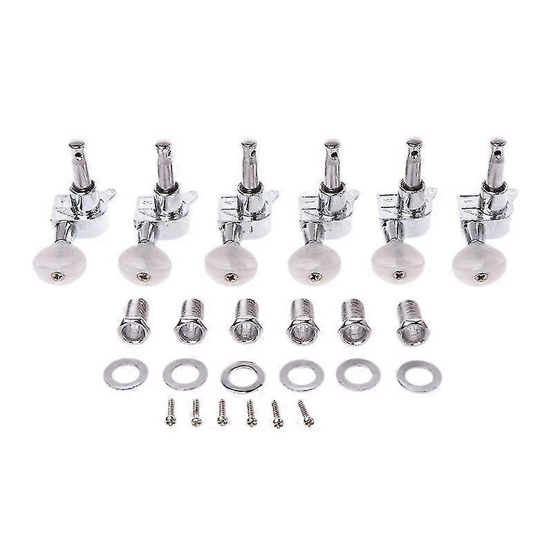 2014 Hot Chrome Guitar Inline String Tuning Pegs Tuners Machine For Head 6r Rig