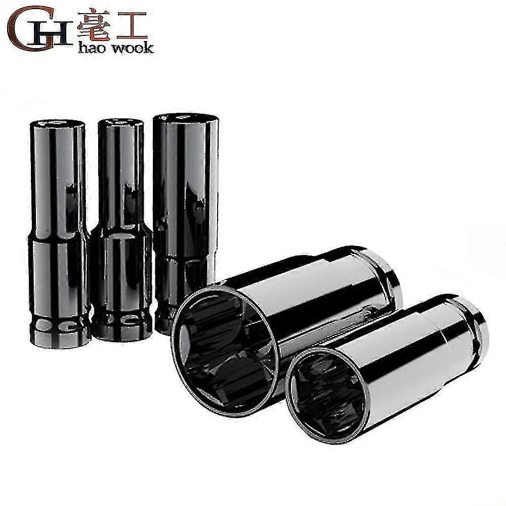 Standard 8~32mm Socket Wrench Set Tool 1/2" Drive Adapter Spanner Converter Reducer Electric Impact Wrench Socket Sets(size:30 * 78mm)