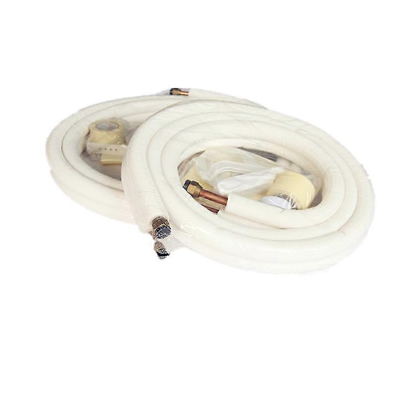 (RBDd)9.84 ft Insulated Mini Split Line Set with 1/4" and 3/8" Copper Pipe and Nuts