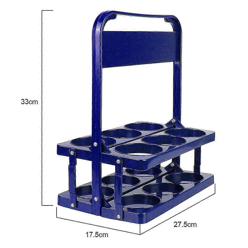 Cup Organizer Beer Bottle Carrier Drink Caddy Holder Bar Beverage Display Basket 6 Pack Wine Rack Durable Foldable Reusable