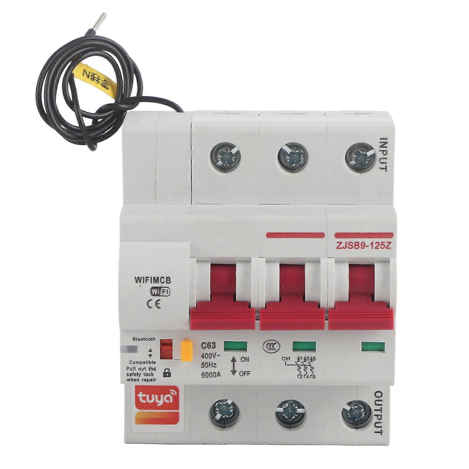 Smart WIFI Circuit Breaker Phone APP Remote Switch PA66~DSM Flame Retardant Shell AC220V NO.4508