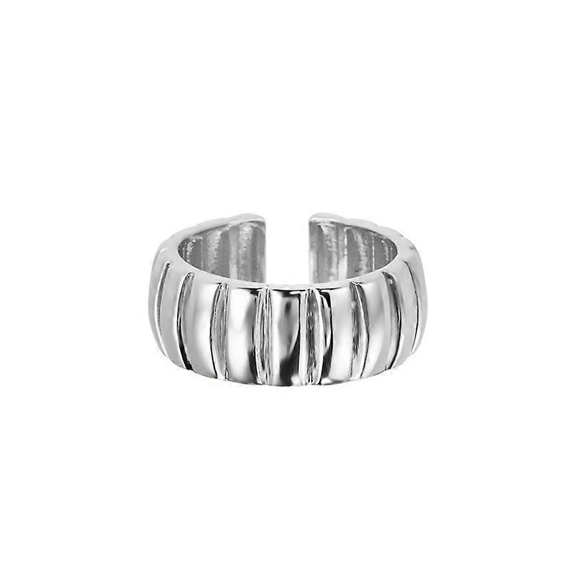 Round plain ring female niche advanced personality simple adjustable