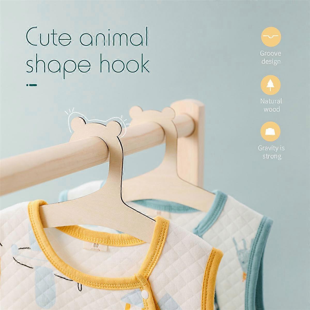 20 Pcs Baby Hanger Rack Baby Wooden Clothes Hanger Home Girls Princess ...