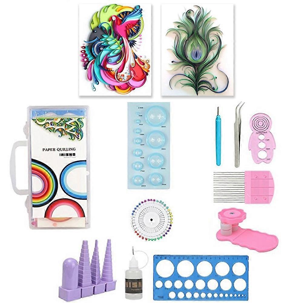 11pcs Paper Quilling Tool DIY Kit Papercraft Work Board Paper Craft DIY Tool