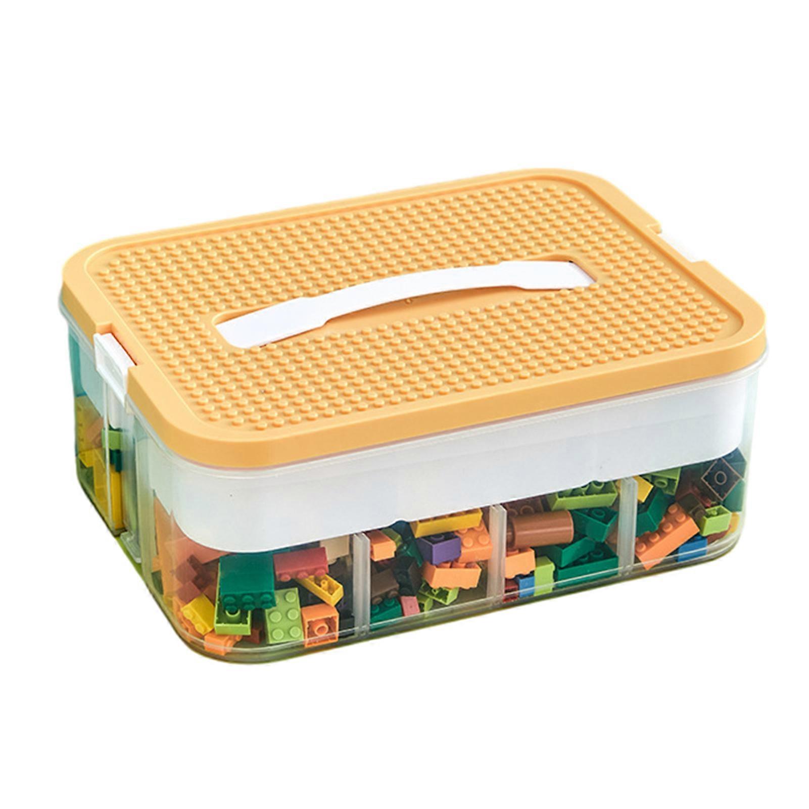 Children's Building Block Toys Organiser with Lid Household Durable Finishing Bag for Storage Plaything