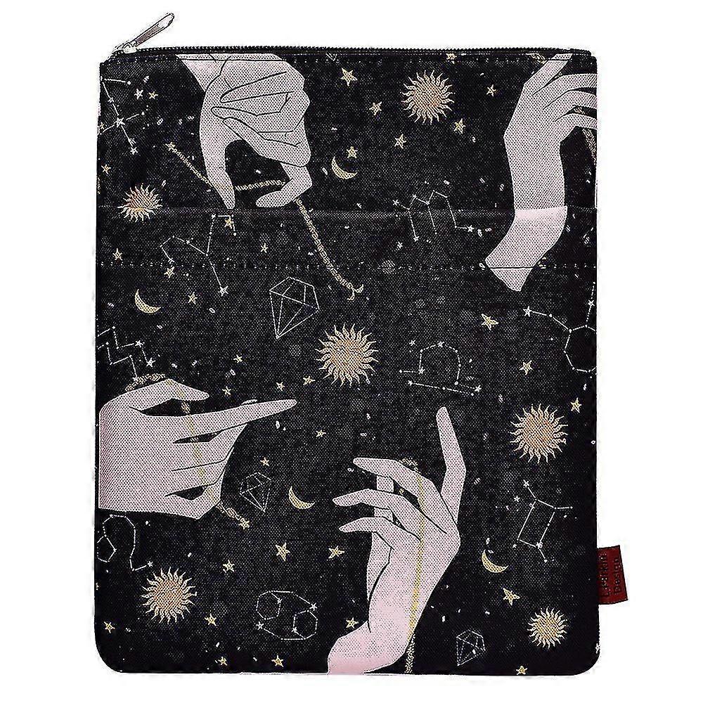 Sun Constellations Book Sleeve With Zipper Book Covers For Paperbacks