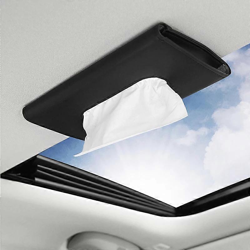 Car Tissue Holder Convenience Sun Visor Napkin Holder Storage Tissue Case Holder For Car