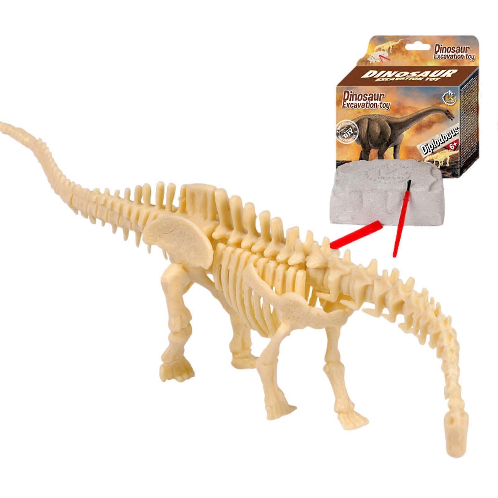 3D Dinosaur Puzzle Digging Fossil Kit Realistic and Safe Tools Easy to Assemble Toy for Paleontology Archeology