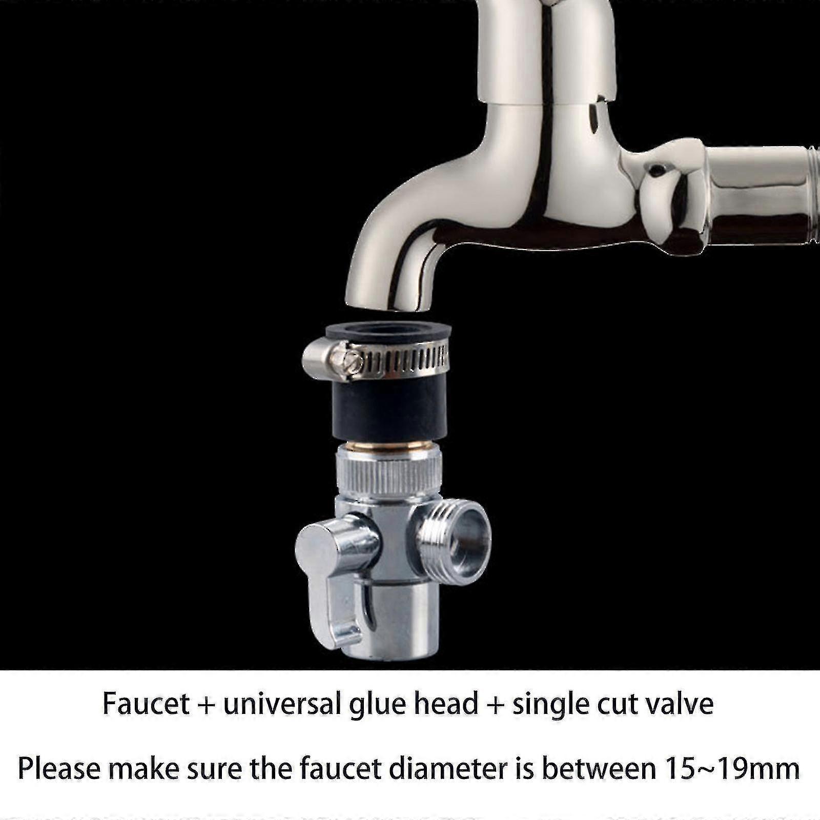Sink Valve Diverter Faucet Splitter For Kitchen Or Bathroom Sink Faucet Replacement Part Faucet To Hose Adapter 4 Sizes#d485668