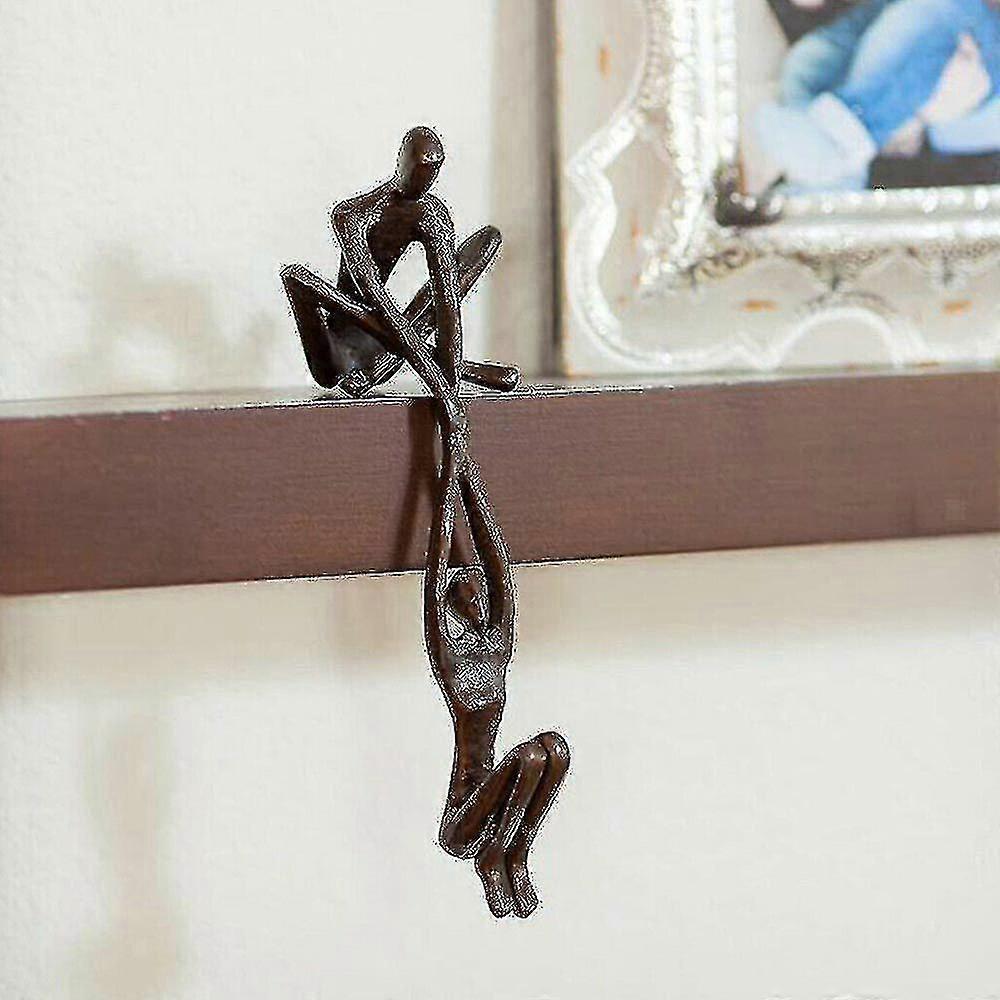 Couple Figurine Man Lifting Woman Resin Sculpture Ornament Decoration
