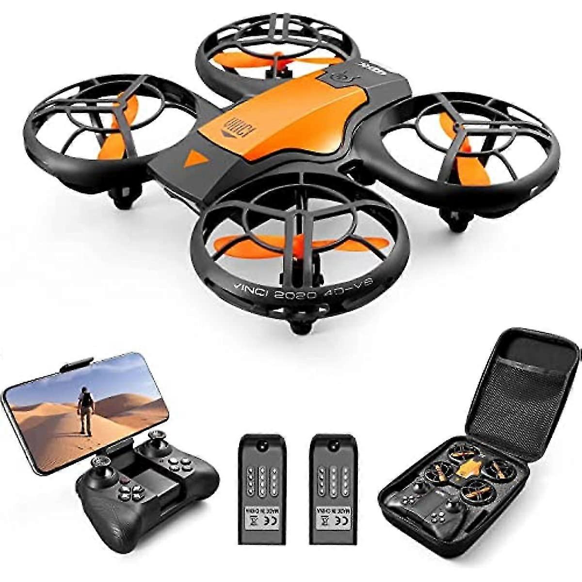 Mini Drone With 720p Hd Camera For Kids Fpv 24g Wifi Upgraded Propeller Guard 3d Flip Combat Mode Induction Of Gravity Altitude Hold Headless M