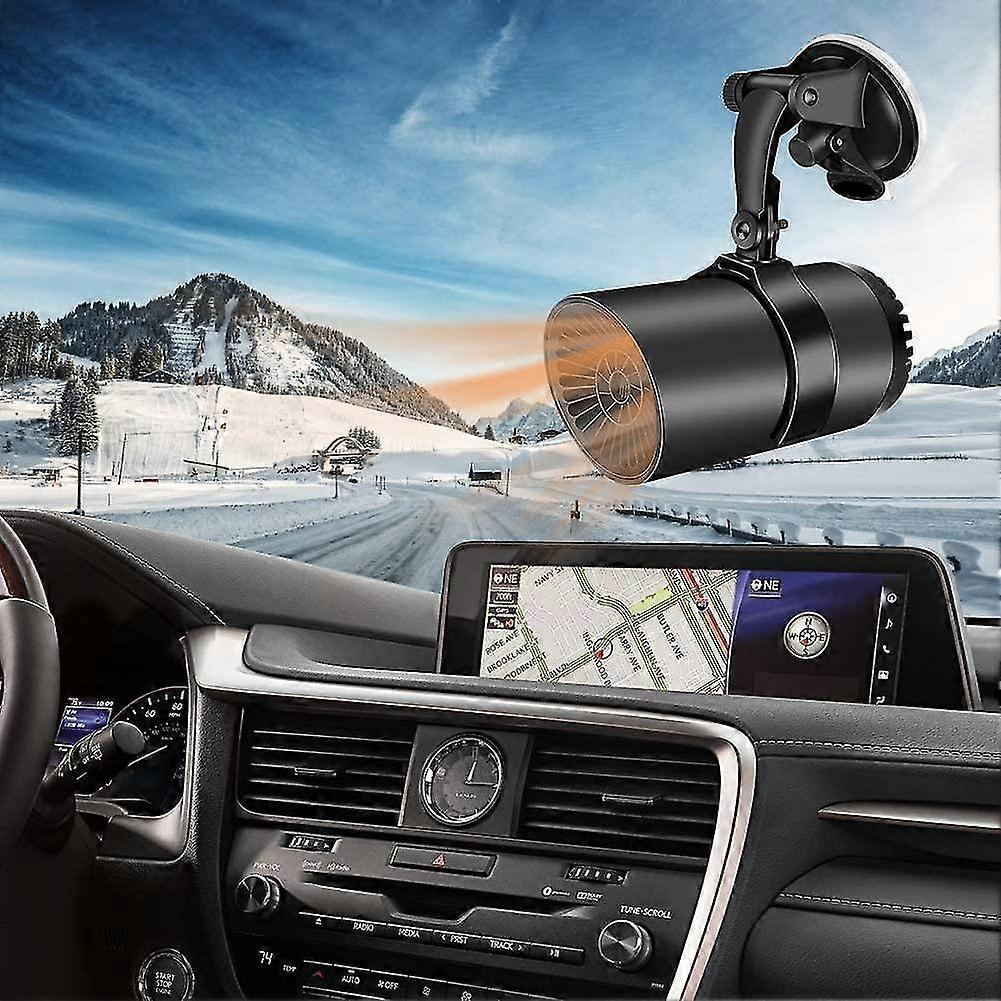 12v Portable Car Heater, 150w 2 In 1 Fast Heating With Heating And Cooling Function, Winter Defroster Defogger