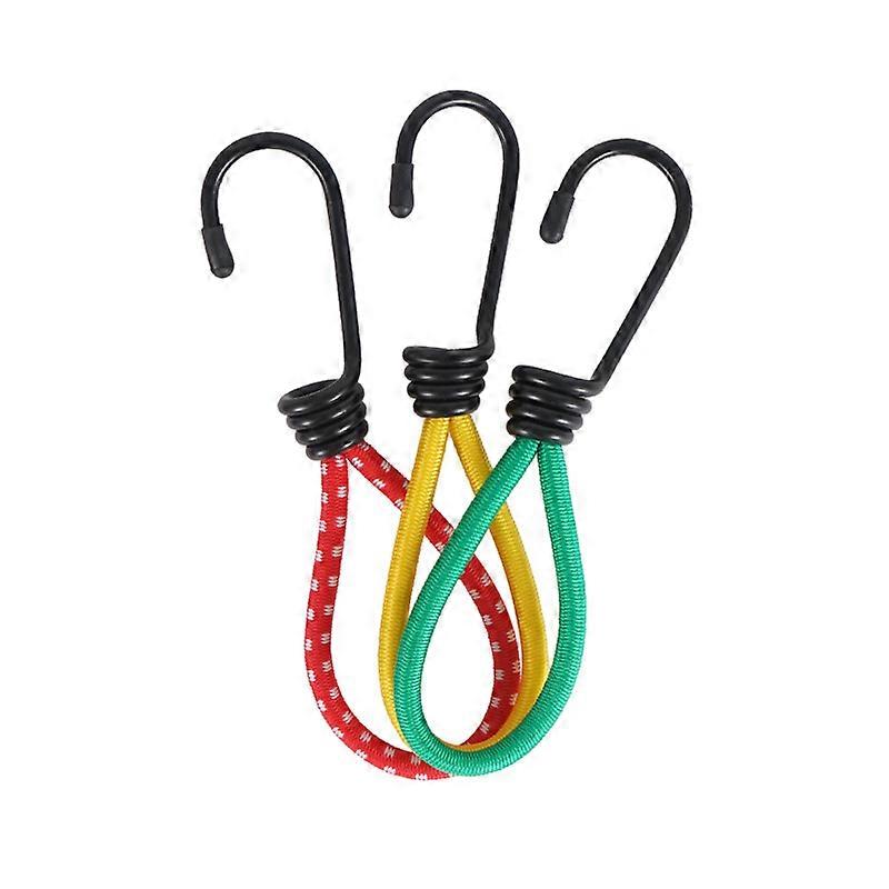 Tension rubber, tarpaulin extension hooks with hook 15 cm, 15 pieces, random colors
