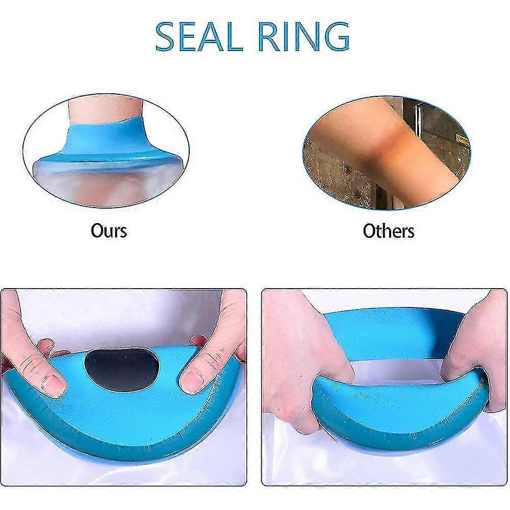 1 st Vattentätt armgjutskydd för dusch vuxen lång fullskydd Mjuk bekväm vattentät tätning för att hålla sår torrt badbandage brutet Han