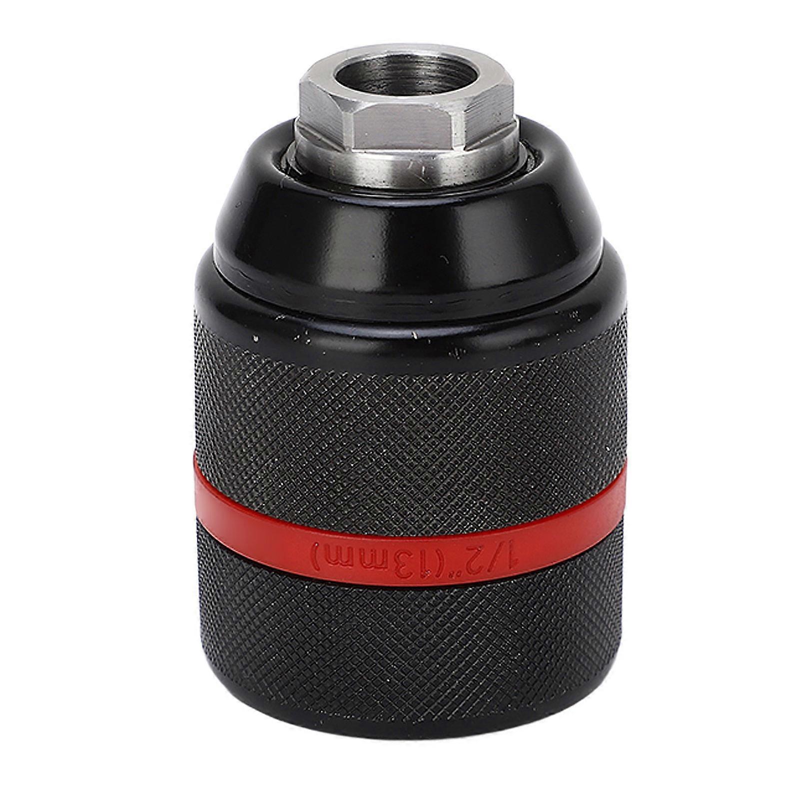 Mandril de taladro sin llave 1/2 ° 20 Mandril de taladro eléctrico de ajuste automático de montaje 2 ° 13 mm Rango de sujeción Hexagonal 63 mm / 2,5 pulgadas