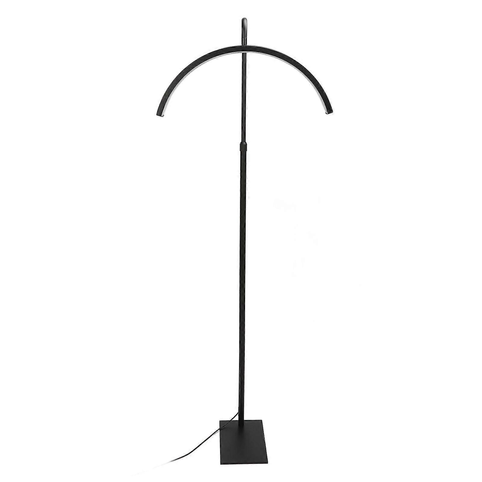 20inch Eyelash LED Half Moon Floor Light Height Adjustable Eyebrow Tattoo Lamp 3300K6500K Black EU Plug