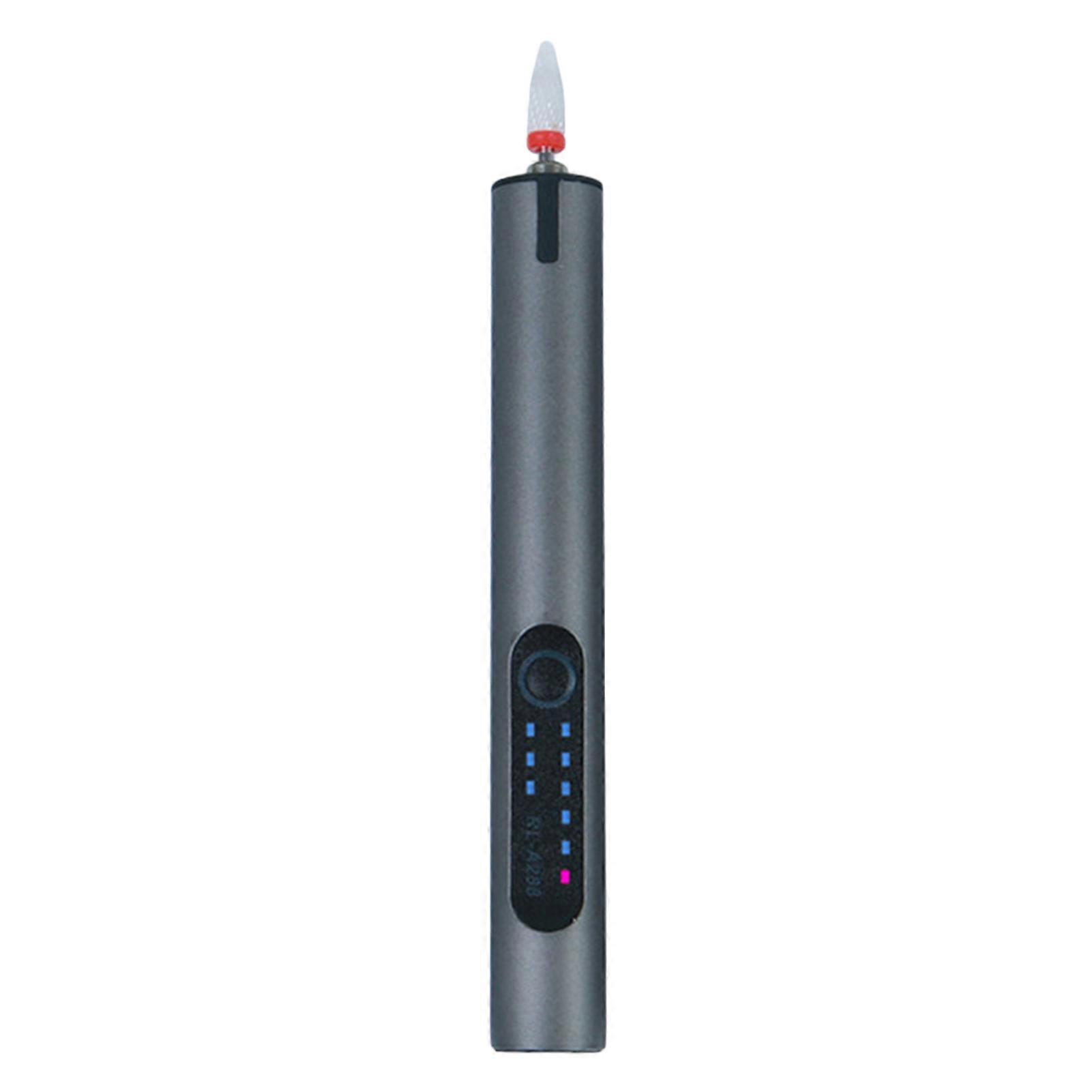 Electric Nail Grinding Machine Portable Rechargeable Nail Polishing Machine for Electric Nail File Space Gray