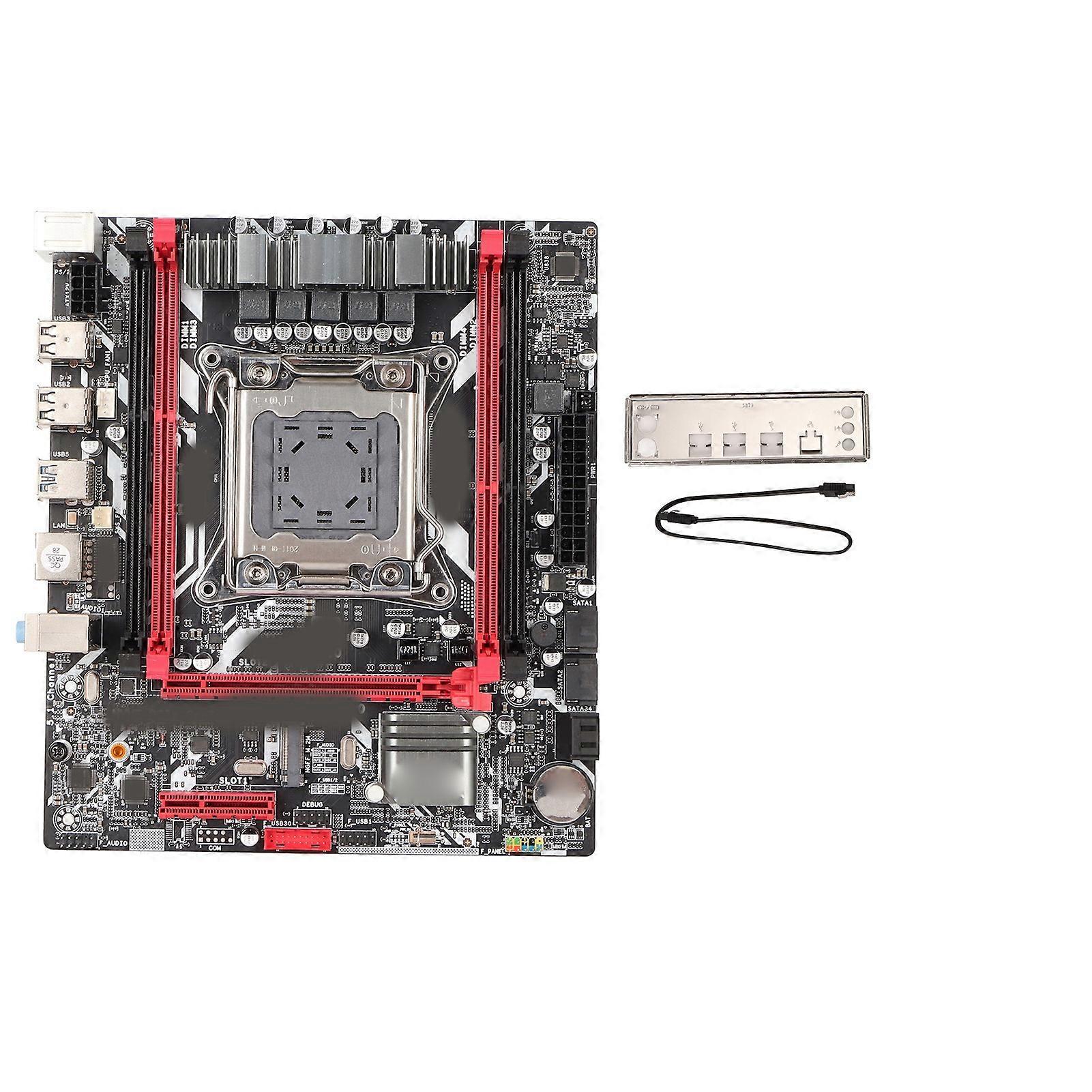 Desktop-Motherboard X79 F1 LGA 2011 Steckplatz 4 DDR3 M.2 NVME PCIe X16 8Pin 24Pin Stromversorgung 2 USB3.0 4 USB2.0 M ATX Motherboard