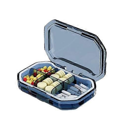 6 Grids Pill Box Travel Medicines Storage Box Drug Separation Organizer With Seal Ring