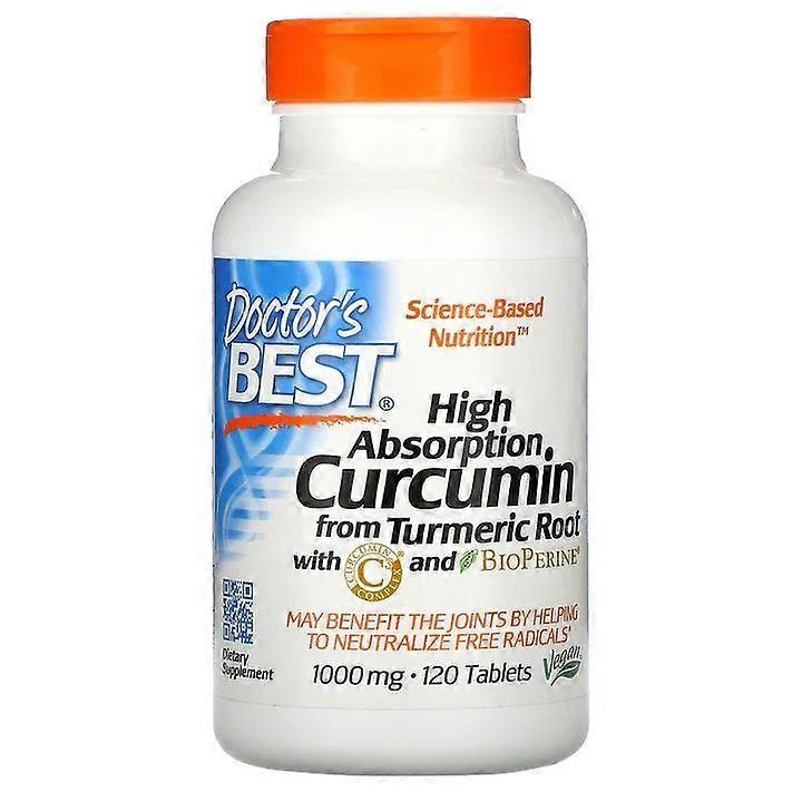Doctor's Best High Absorption Curcumin with C3 Complex & BioPerine 1000mg 120