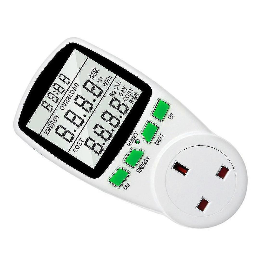 Christmas Electricity Power Meter Wattmeter Lcd Energy Socket Analyzer Eu Plug