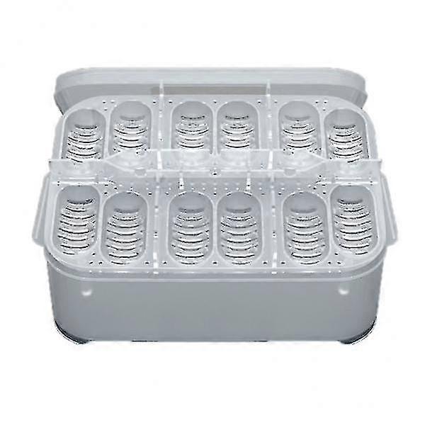 صندوق حضانة بيض الزواحف يفقس حاوية بلاستيكية مع 12 ثقب بيض