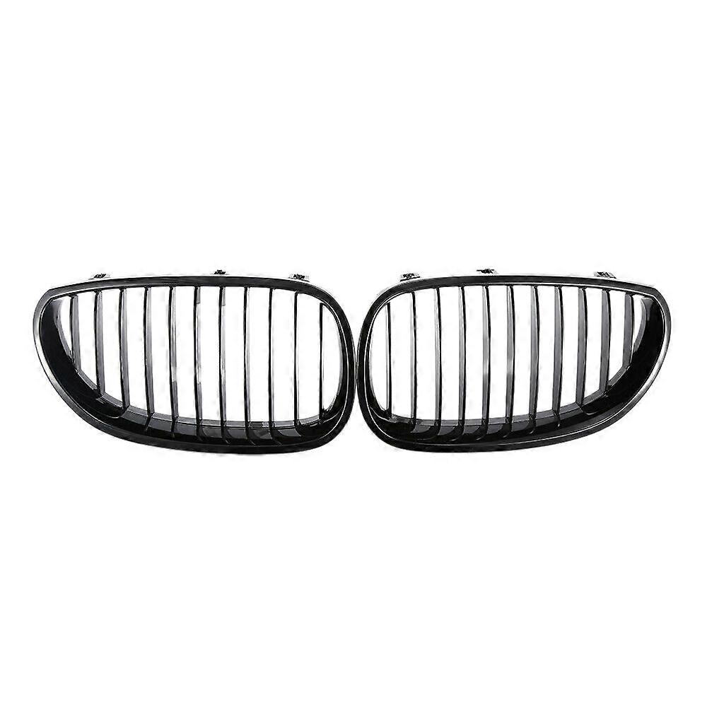 E60 Grill Front Kidney Sport Grilles Hood Grill for E60 E61 5 Series M5 525I 525Xi 528I 528Xi 530I 530Xi 2003-2009(Gloss Black )