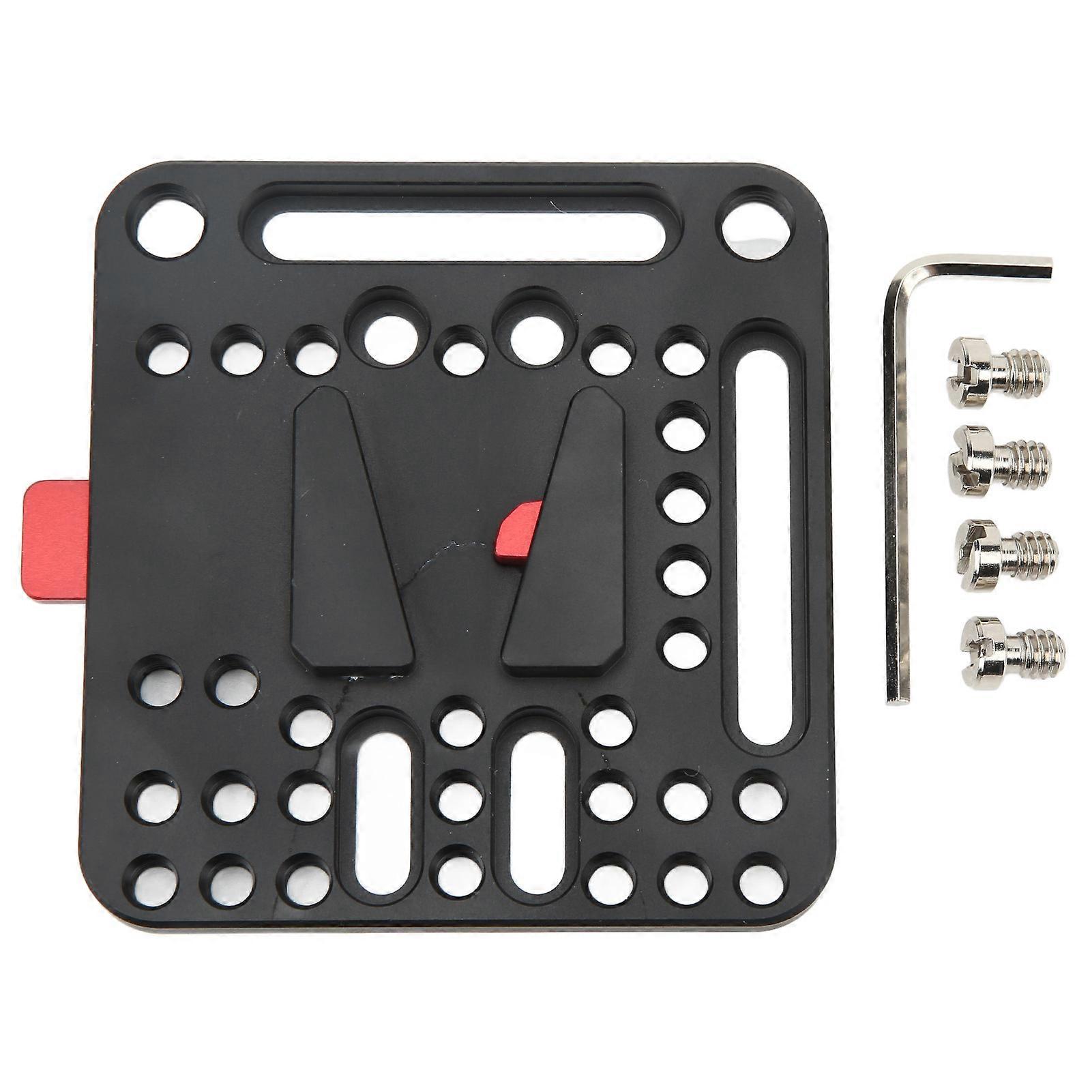 V Mount Battery Plate Quick Release Aluminum Alloy for Camera Power Supply