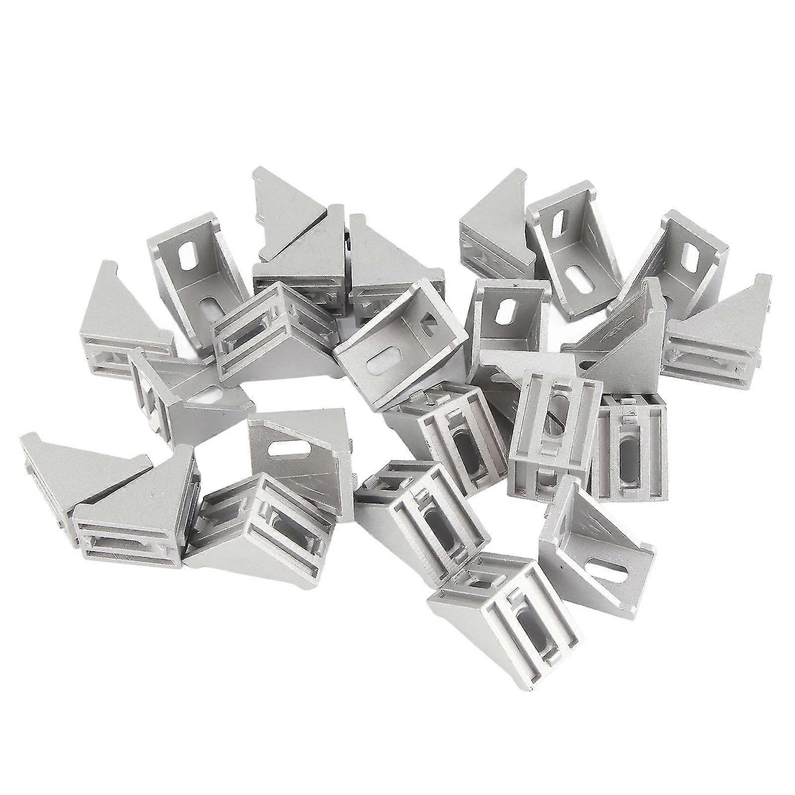 3030 Aluminum L Shape Corner Bracket 25pcs - Right Angle Brace Fastener