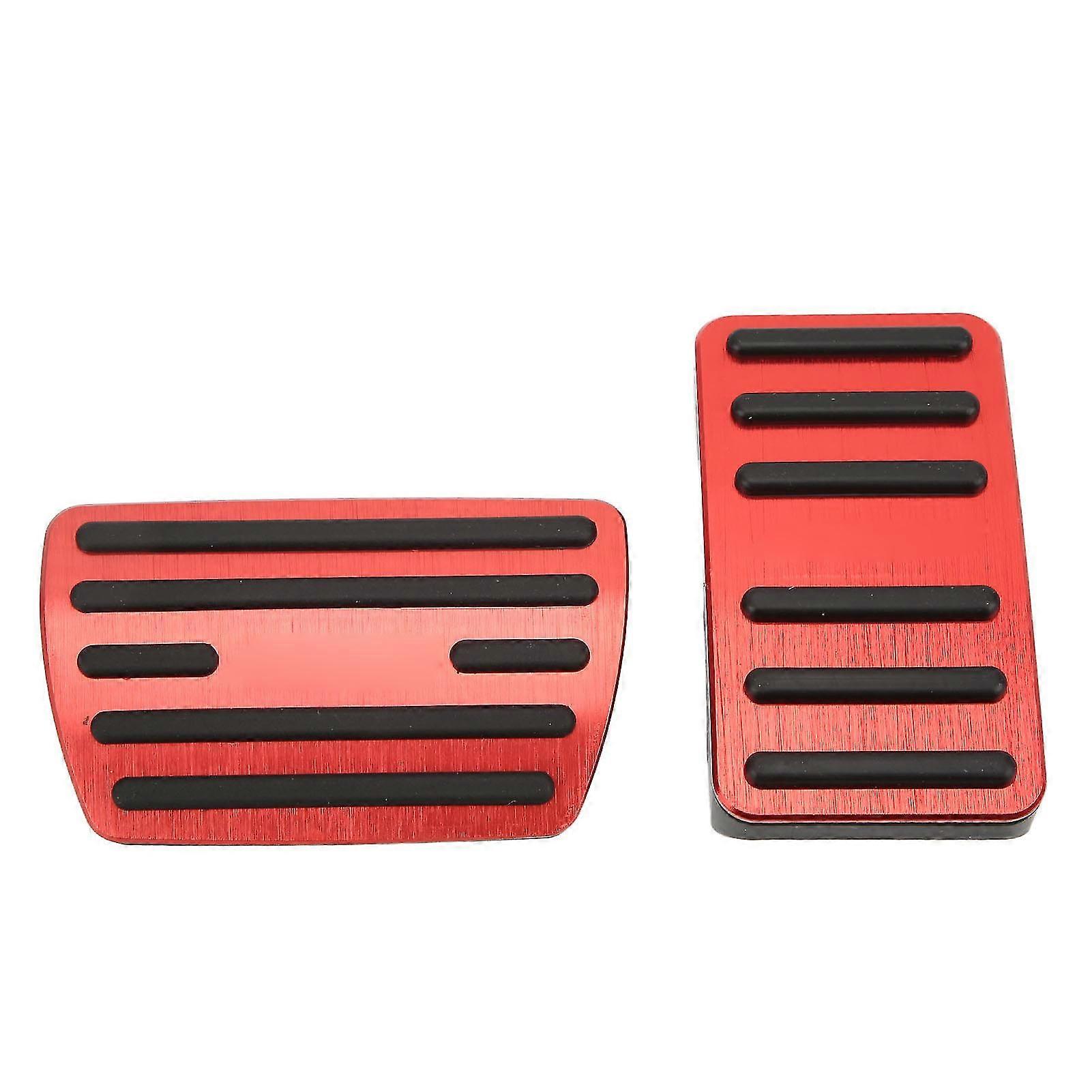 Red Anti Slip Accelerator Brake Pedals Replacement for Accord 10 2018-2021 (2PCS)