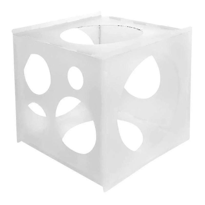 30*22.5cm White Party Supply Kits 1pc Plastic 11-hole Balloon Size Measuring Box Collapsible Size Me