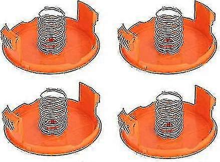 Replacement Spool Cap (4 Spool Covers + 4 Springs) for Black Decker GH900 LST201 GH600 NST2018 CST2000, Weed Eater Wacker