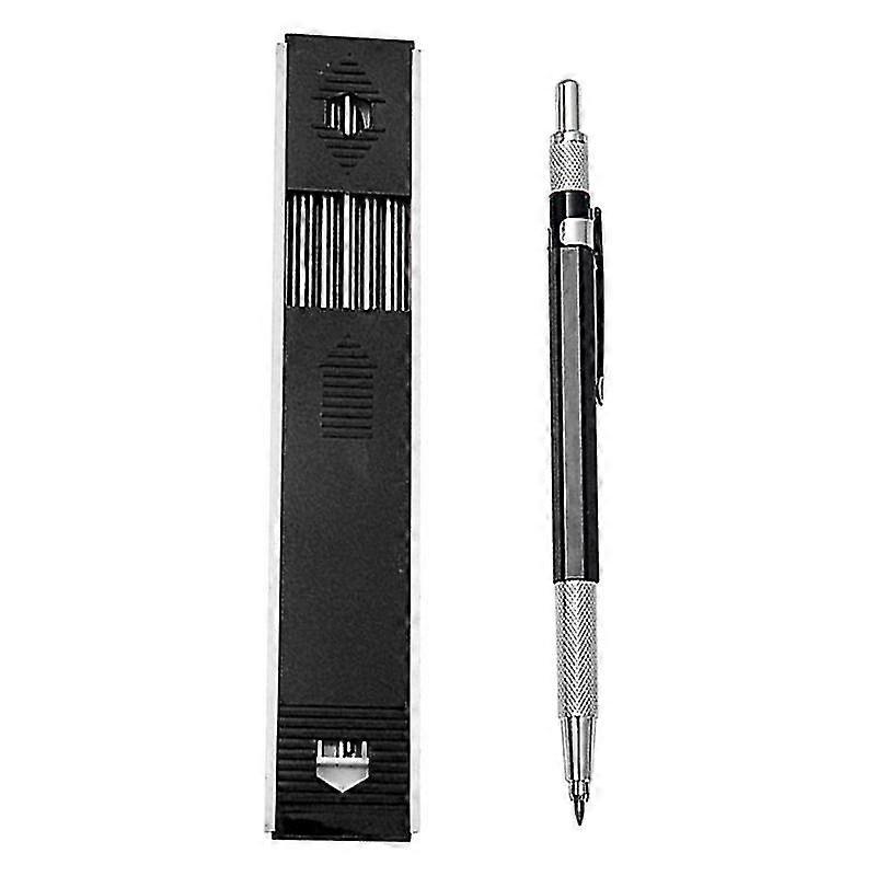 1 Set Solderer Pencil Ergonomic Automatic Metal Smooth Drawing Carpenter Pencil for Engineer-ZZY