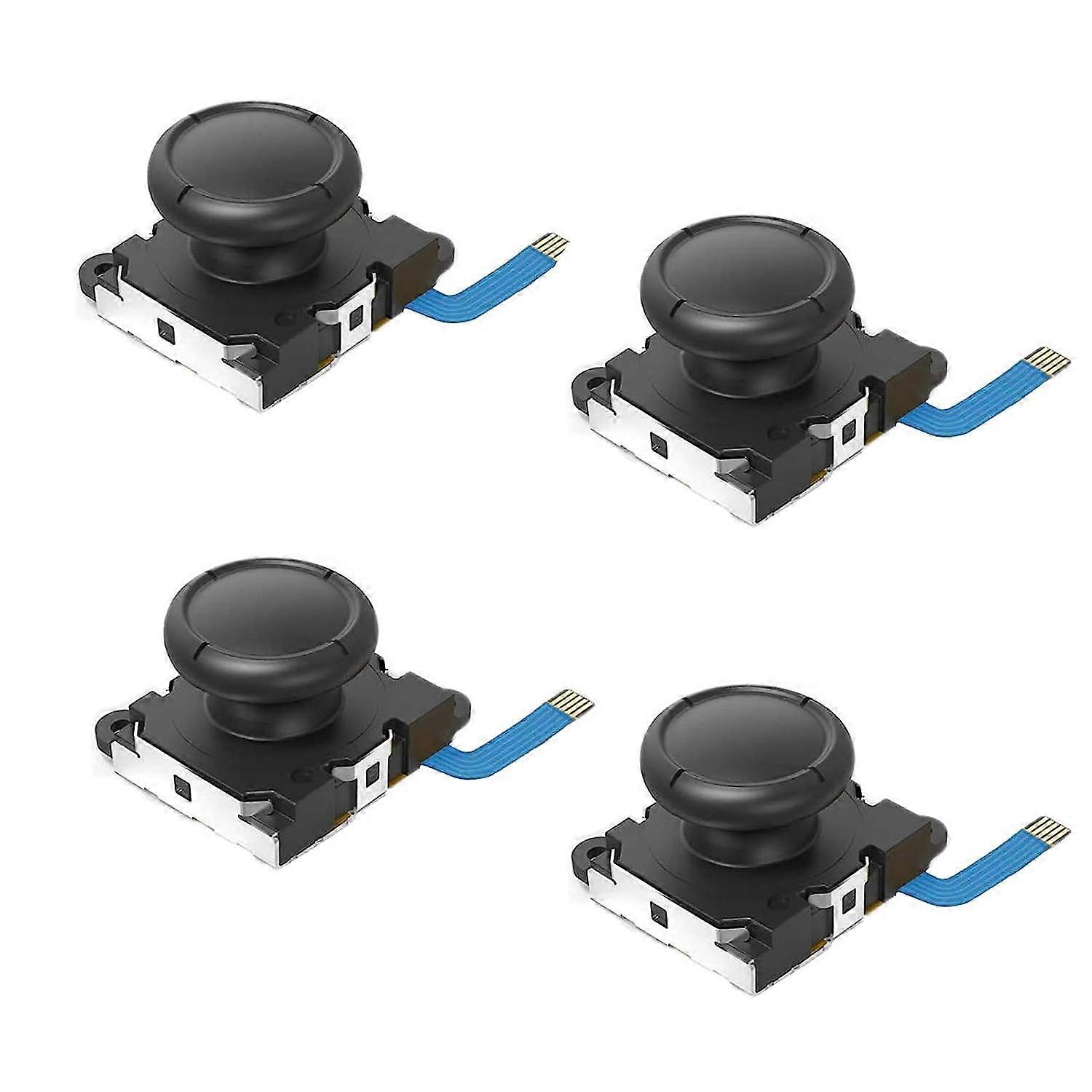 4-Pack Replacement Joystick Analog Thumb Stick Compatible with Switch Joy-Con Controller
