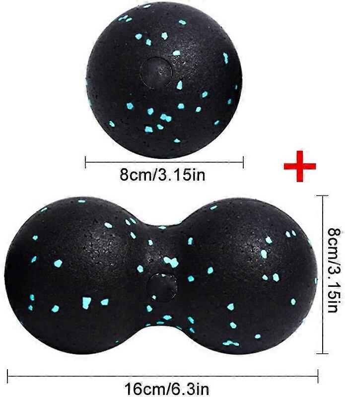 EPP Lacrosse Myofascia Ball Peanut Massage Ball High Density Yoga Gym Relaxing Relieve Pain Equipment Exercise Yoga & Pilates Blocks