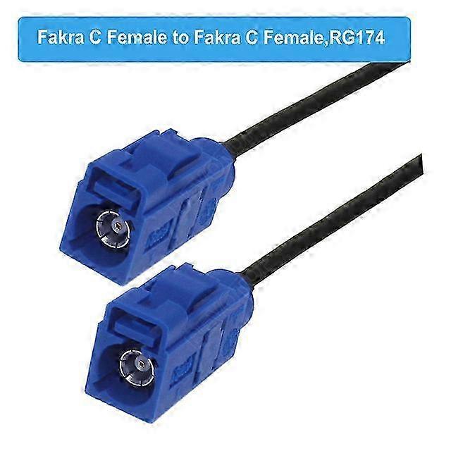 Blue Fakra C RAL 5005 Male Female RG174 Cable GPS Antenna Extension Cord RF Coaxial Pigtail for Car GPS Telematics Navigation