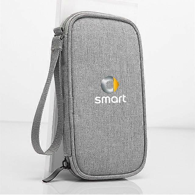Tragbare Smart Auto Reise Aufbewahrungstasche für Autoschlüssel Autoführerschein Kabel Gadget Kartentasche für Smart 451 brabus Smart 453 f