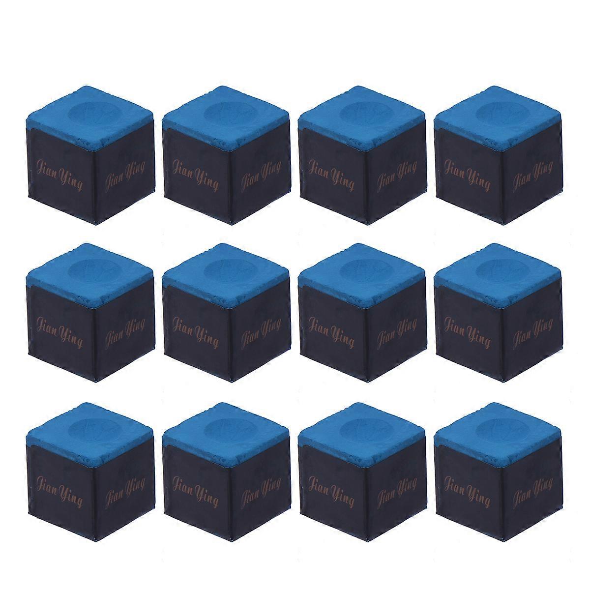 12 Pcs Petit Billard Craie Craie Billard Queues Billard Pièces Craie Billard Craie Accessoires Billard Billard