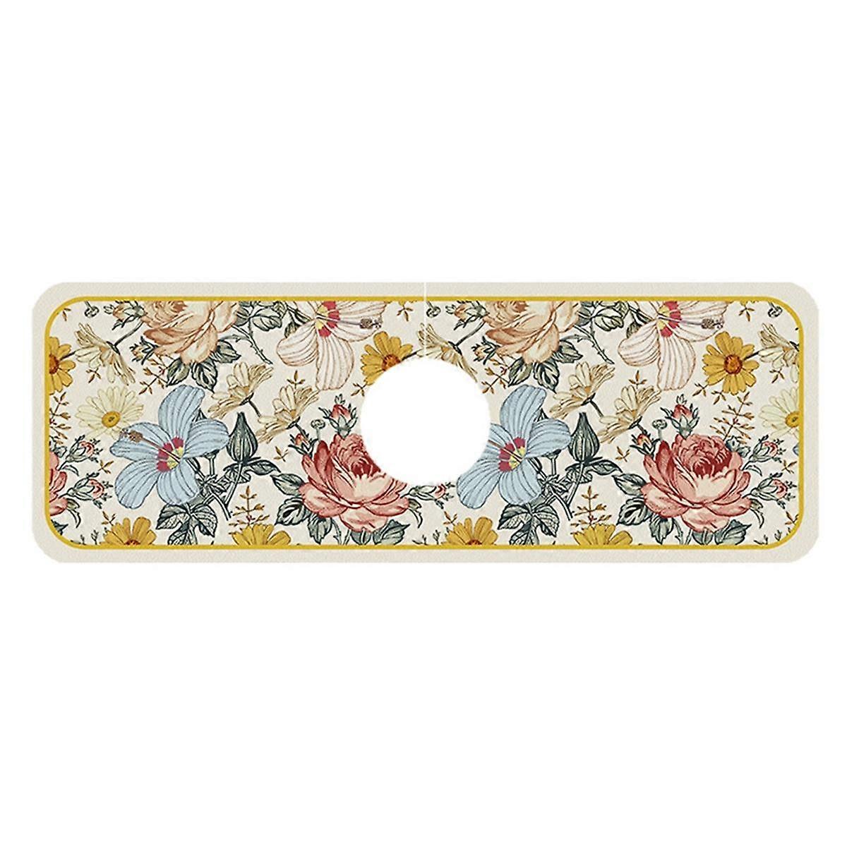 3PCS Fantasy Style Wasserhahn Abtropfmatte Diatomee Schlamm Wasserhahn Rutschfeste Abtropfmatte Waschbecken Matte Selbstabsorbierende Abtropfmatte