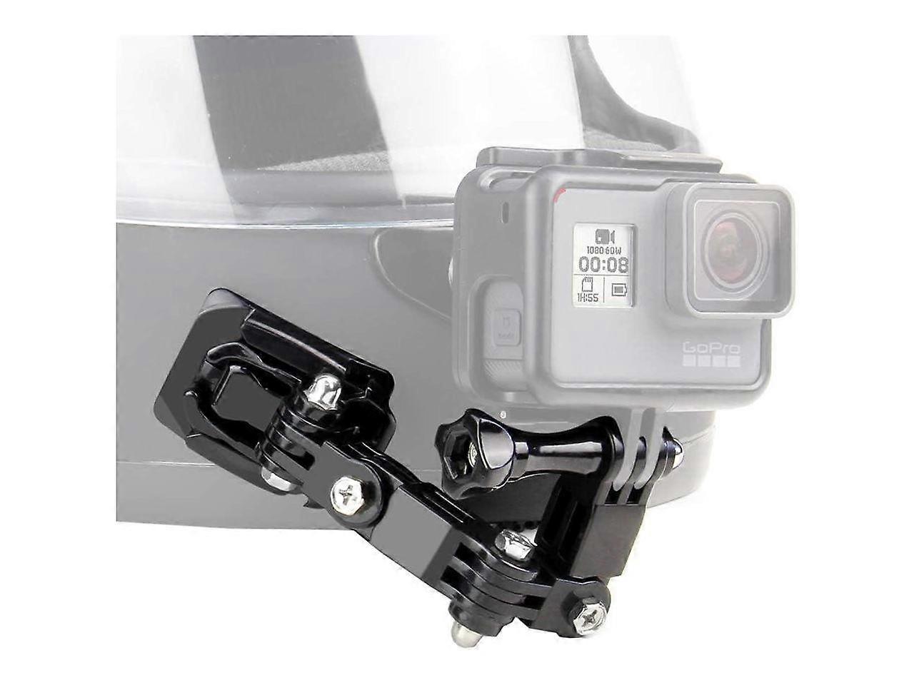 Motorcycle Helmet Chin Mount Kits for GoPro Hero 12 11 10 9 8 7 6 5 4 Hero Session, AKASO, SJCAM, Yi Action Camera Includes Adhesive Pads Flat Curved