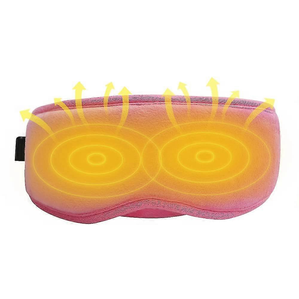 Usb Heated Eye Mask With 5 Temperature Controls, Electric, Pink